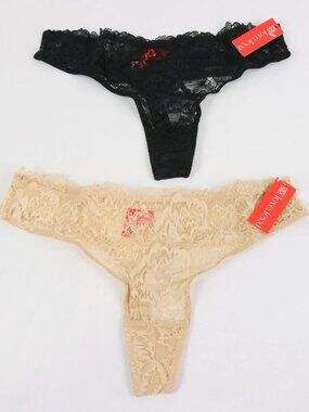 Lot of 2 Love Lexxi Lacy Panties Thongs Undies Underwear Romantic Sexy Lingerie